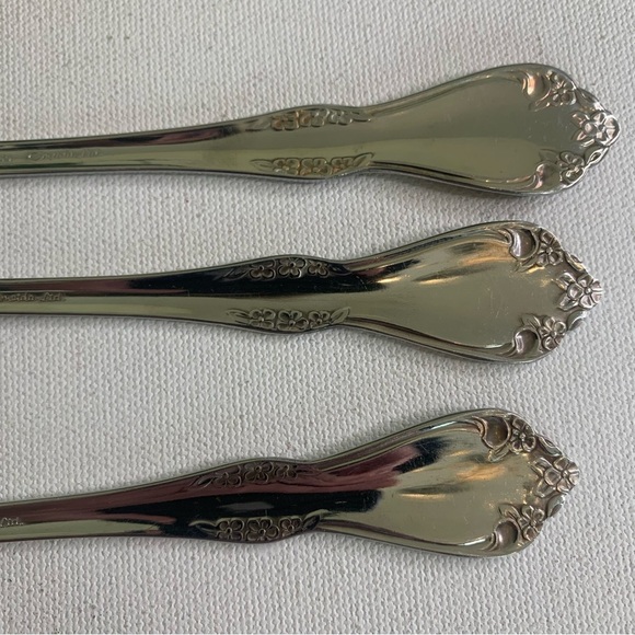 3 Pc SERVING SET Wm A Rogers Deluxe Stainless MANSFIELD AMADEUS Oneida Ltd 8.5" - Picture 8 of 12